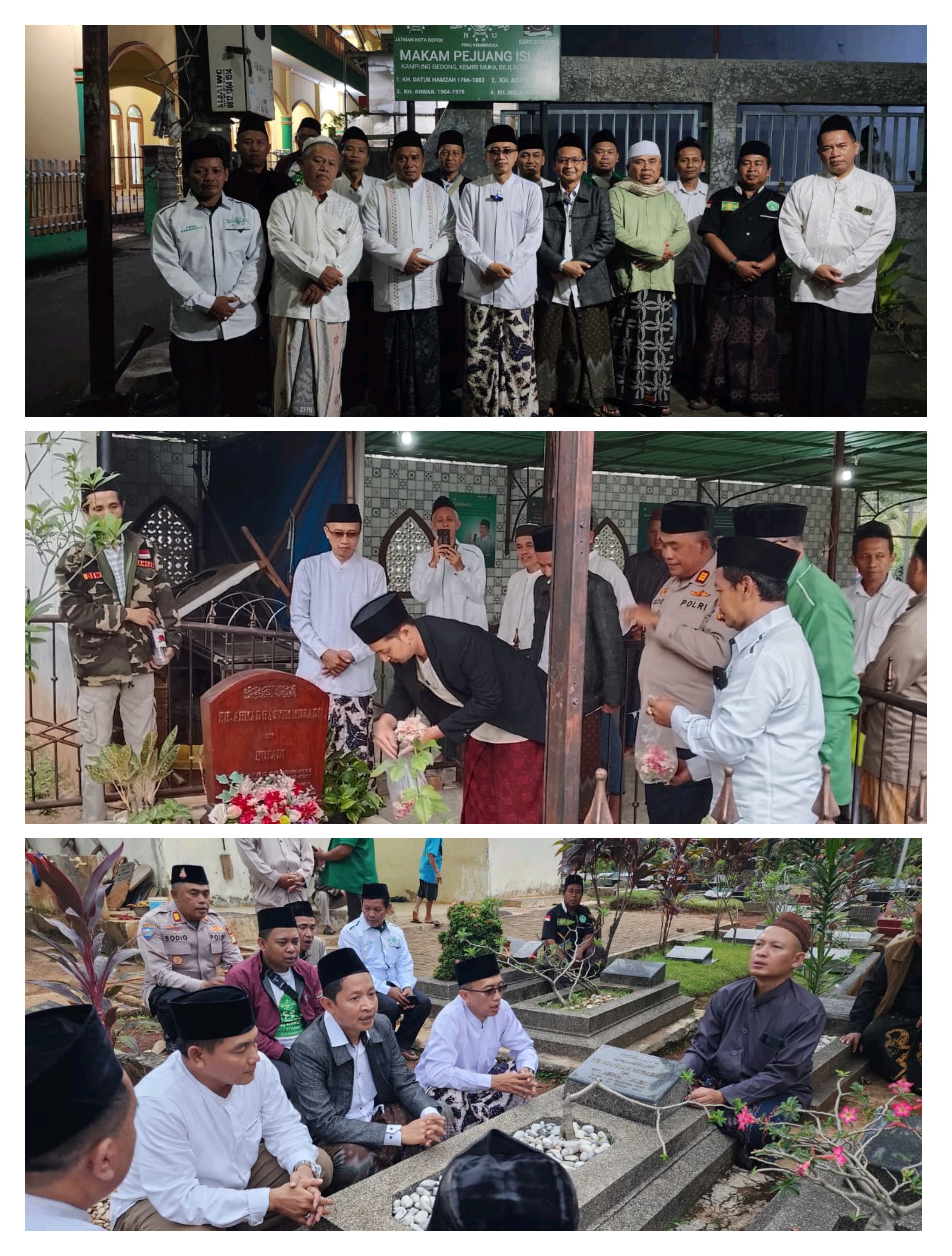 Ziarah Sesepuh, Muharik NU dan pejuang Islam di Beji.