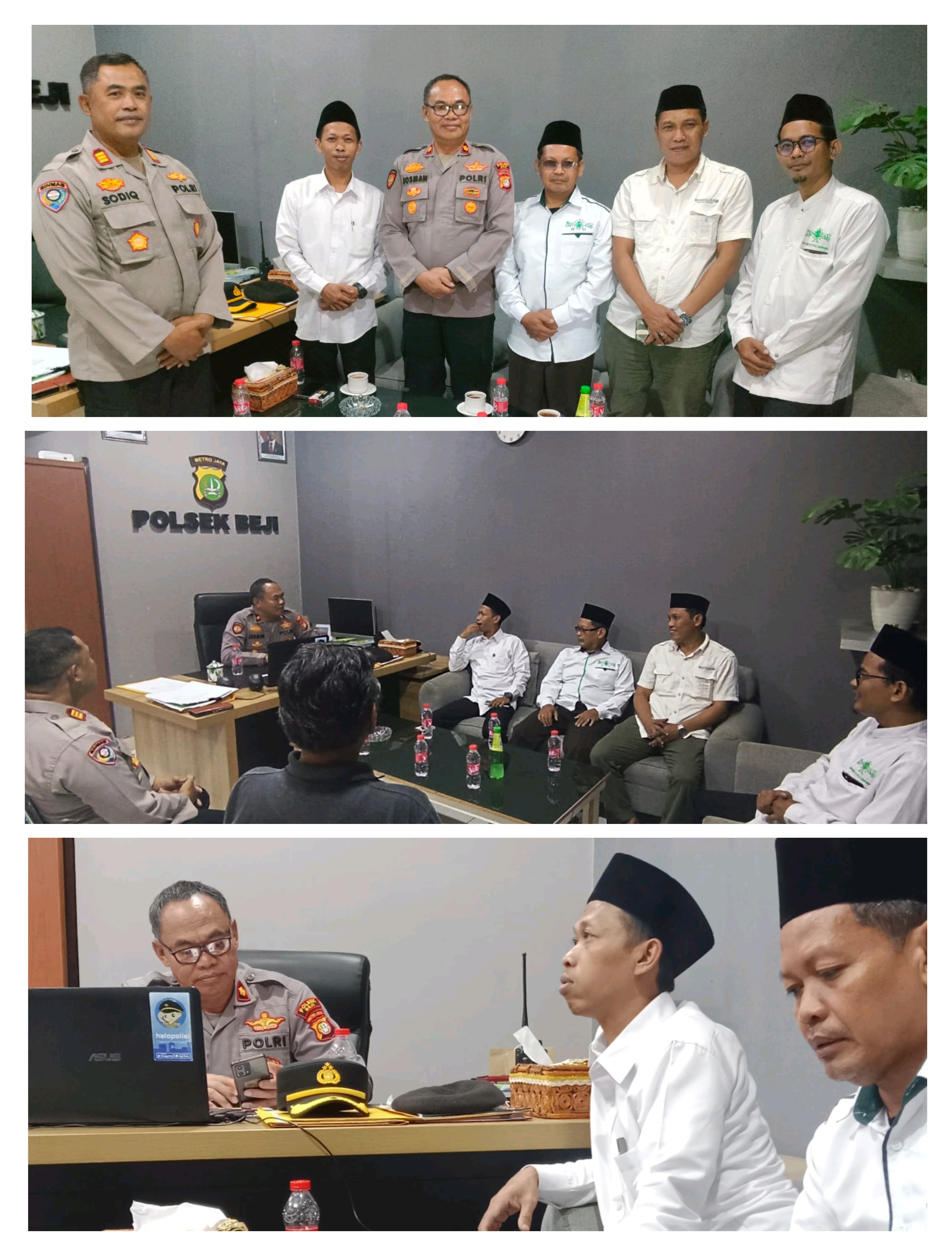 Konsolidasi PRNU Kemirimuka dengan Polsek Beji