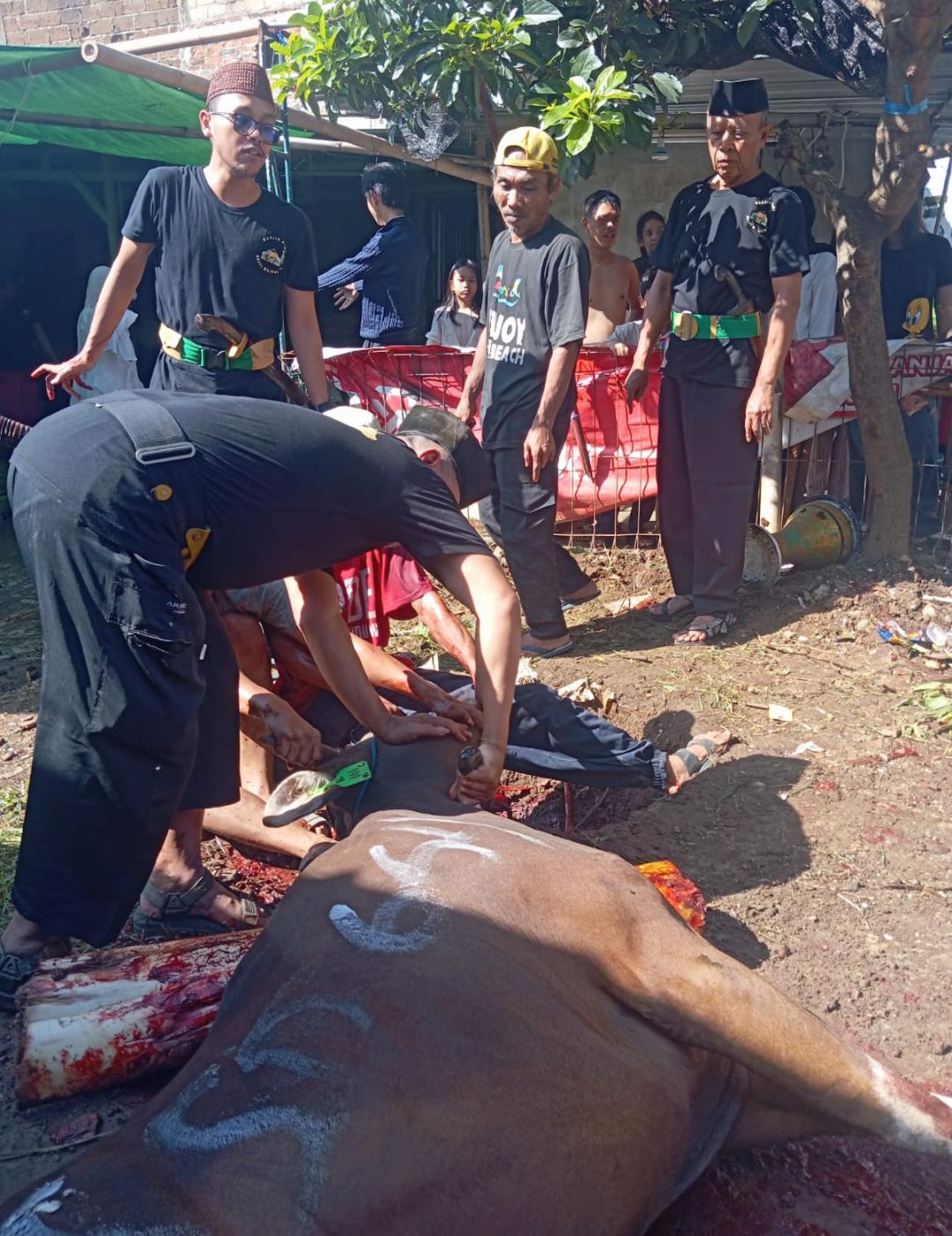 **Bersama Jaringan, UPZIS Kemiri Muka Laksanakan Penyembelihan Qurban di 10 Lokasi se-Beji**